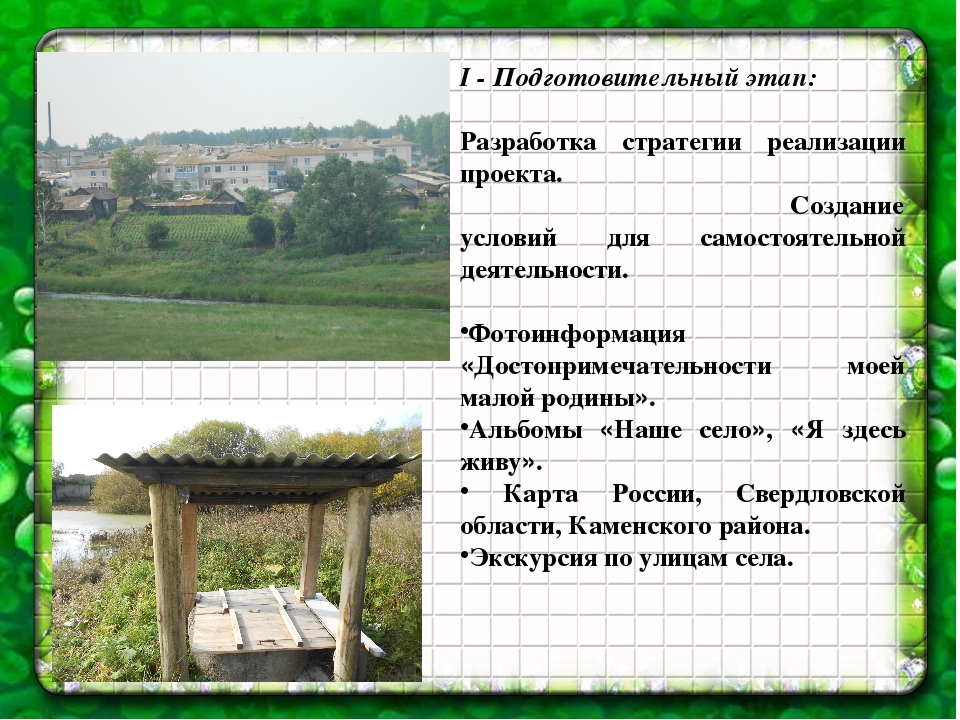 Презентация информационно-исследовательского проекта для старших дошкольников "улицы моего села"