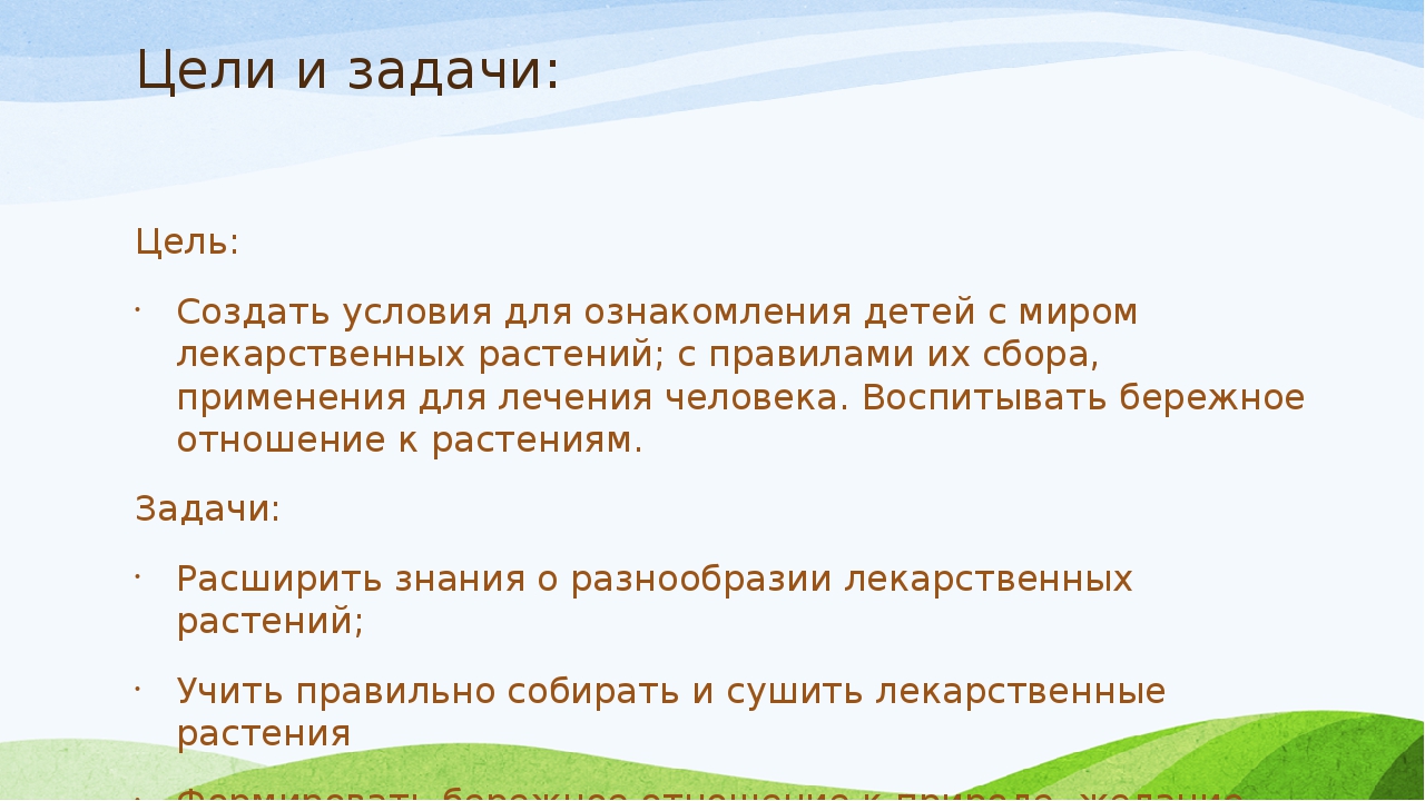 Презентация проекта "Зеленая аптека"