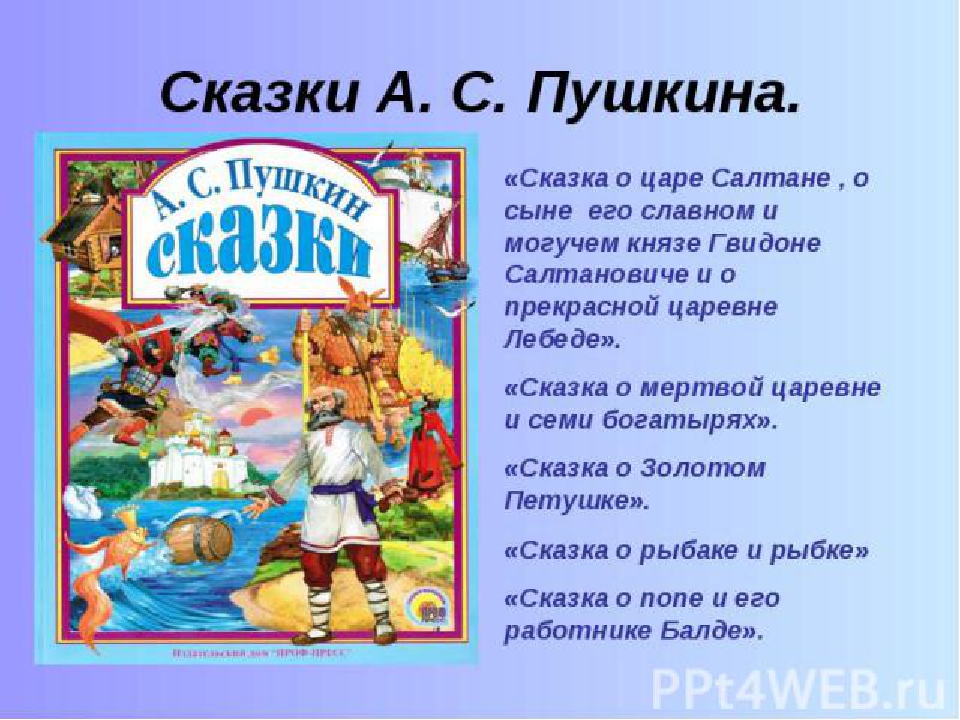 Презентация "Великий сказочник А.С.Пушкин"