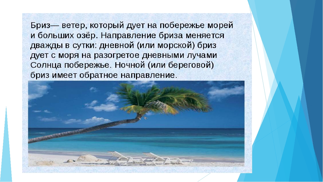 Почему ветер дует с моря