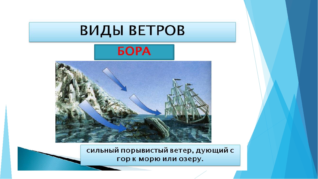 Виды ветров. Виды ветра для детей. Вид ветра Бора. Сообщение про ветер Бора. Виды ветров для детей.