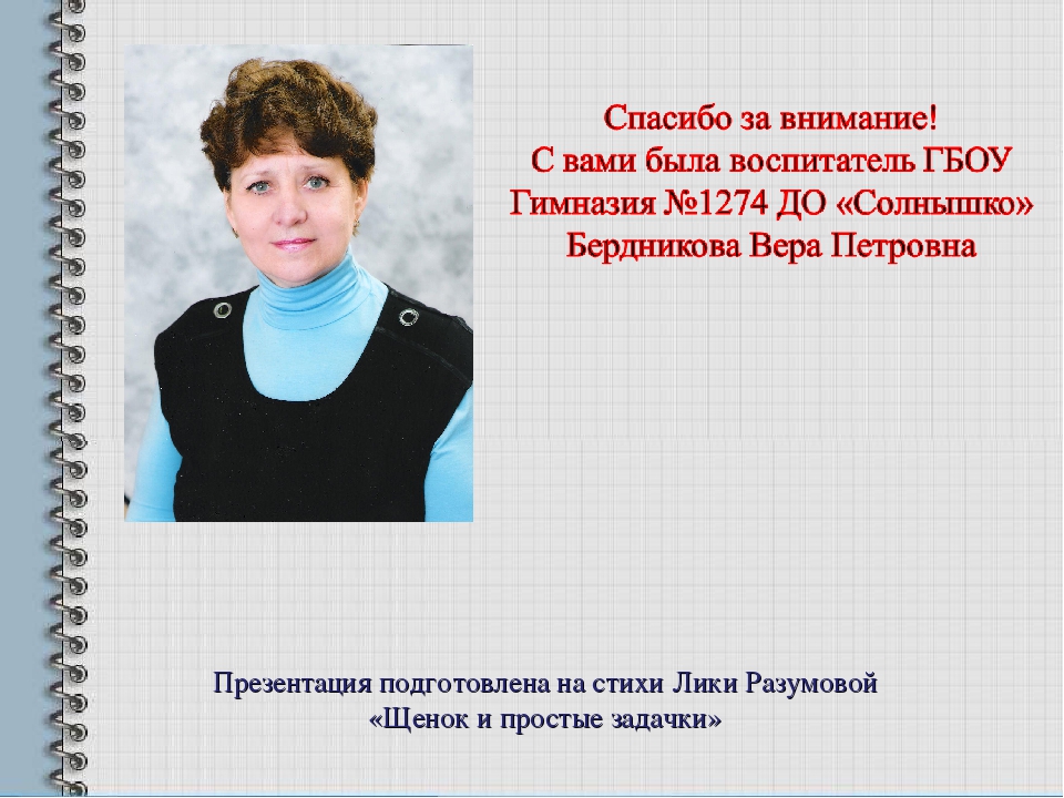 Презентация для детей старшего дошкольного возраста по ФЭМП на тему "Щенок и простые задачки" на сложение.