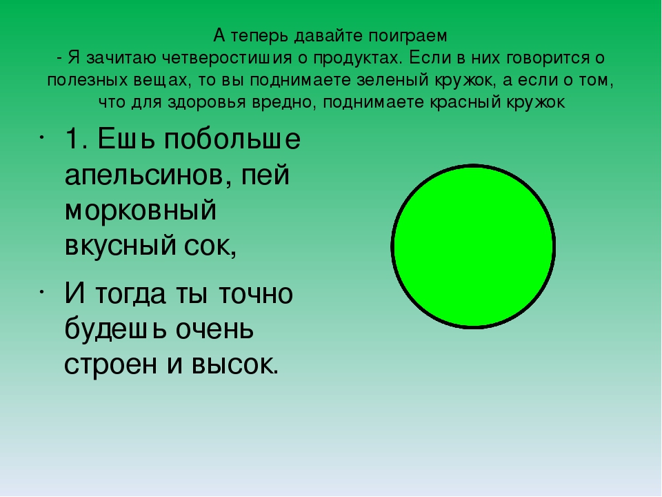 Занятие-презентация " Витамины на тарелке"
