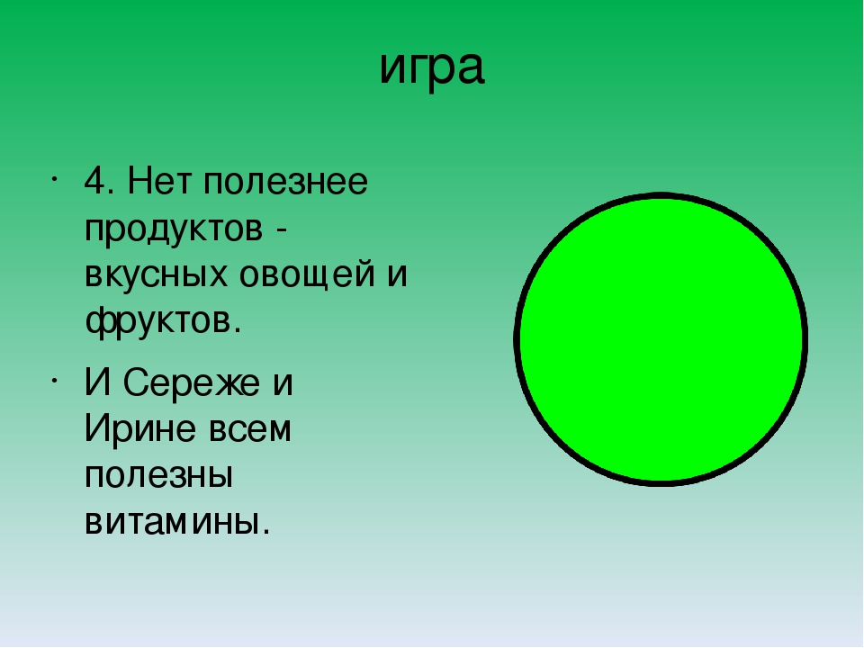 Занятие-презентация " Витамины на тарелке"