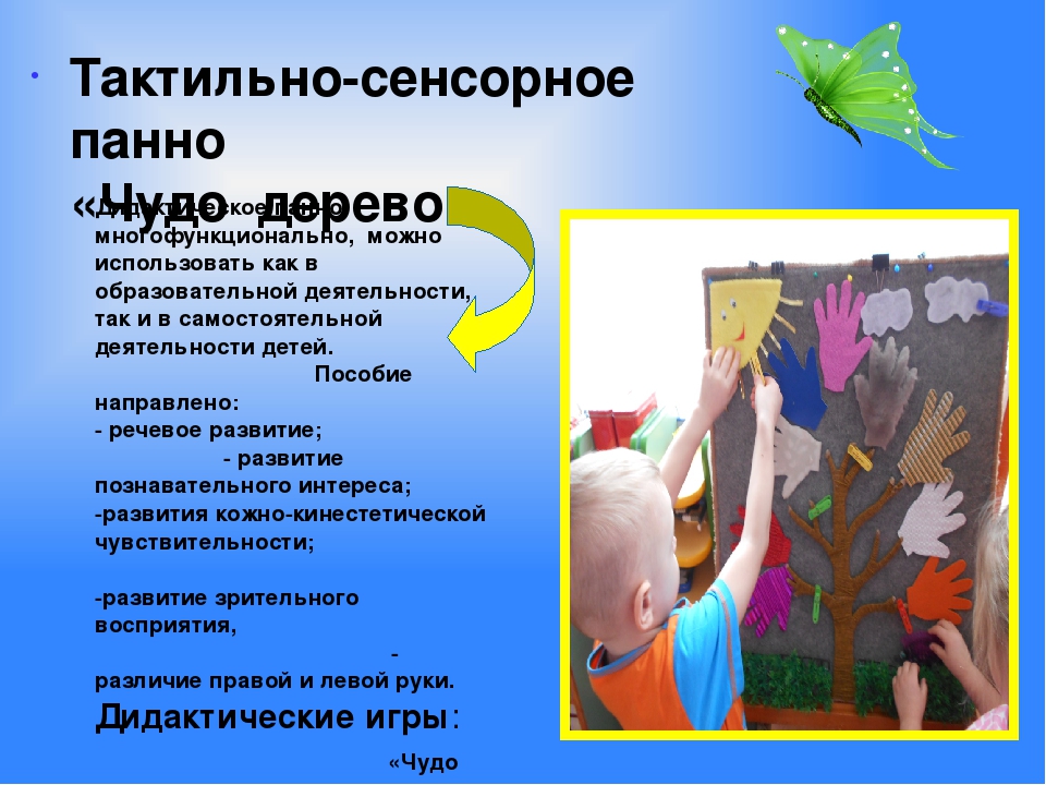 Презентация "Использование тактильно - сенсорных панно в воспитательно – педагогической деятельности с дошкольниками