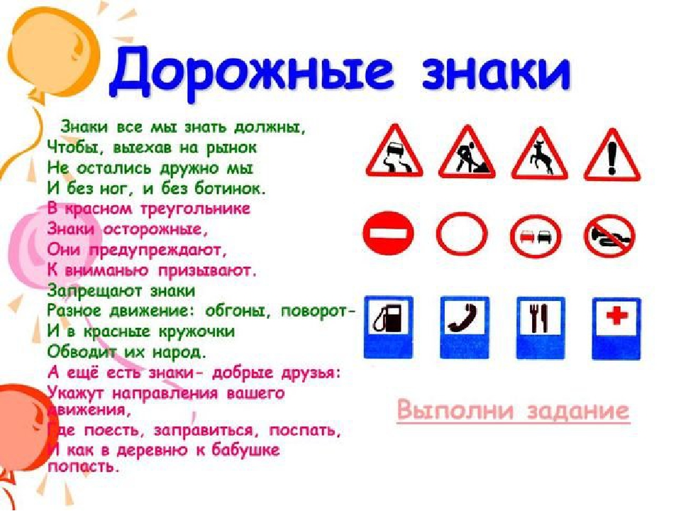 Презентация по ПДД "Детям о дорожных знаках"