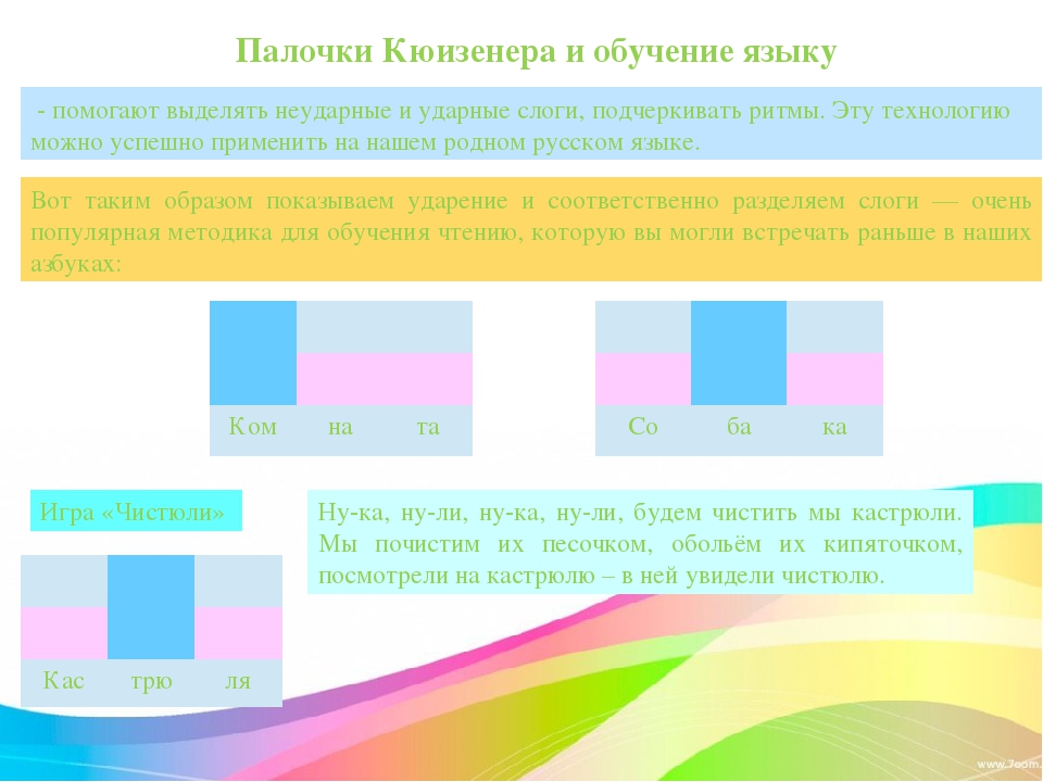 Презентация "Цветные палочки Кюизенера"