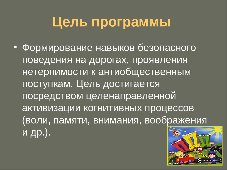 Презентация к программе "Путешествие в страну Дорожных знаков"