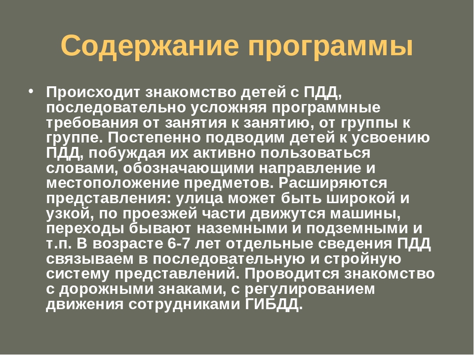 Презентация к программе "Путешествие в страну Дорожных знаков"