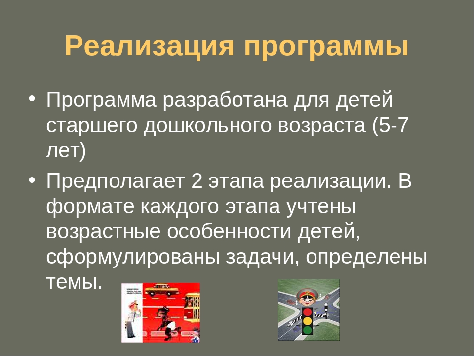 Презентация к программе "Путешествие в страну Дорожных знаков"