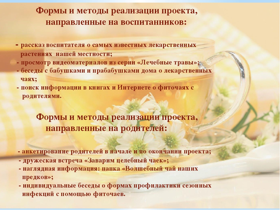 Презентация проекта "Целебный чаек"