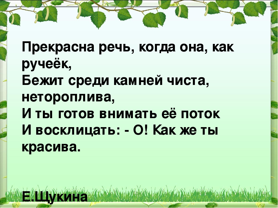 Чистый ручеек нашей речи презентация 4 класс орксэ