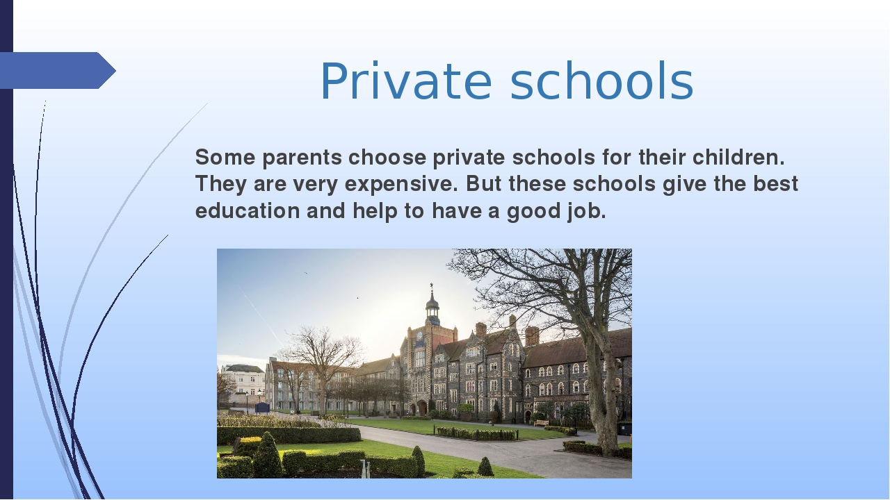 Презентация "Schools in the Great Britain"