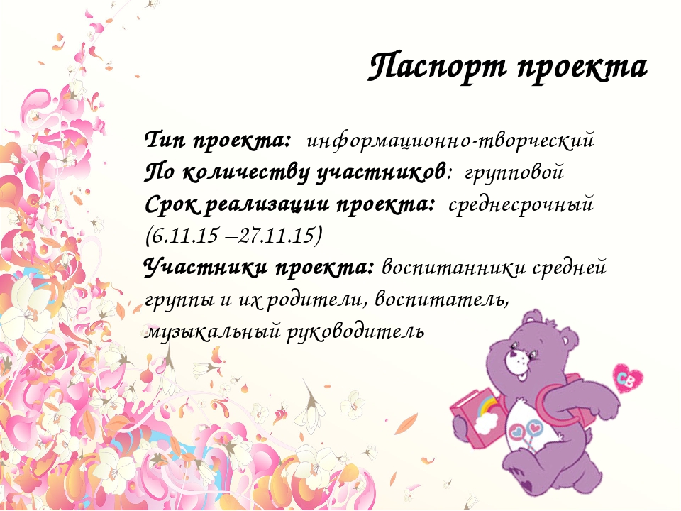 Презентация проекта в старшей группе «Мама – главное слово»