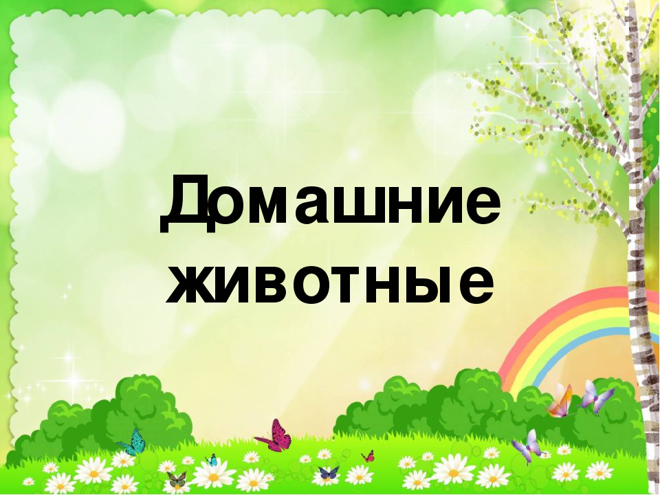 Презентация для подготовительной группы "Загадки о домашних животных"