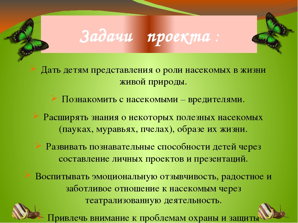 Проект насекомые " МБДОУ Детский сад комбинированного вида № 29 города Асбест