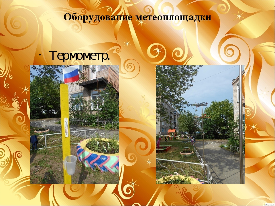 Презентация проекта" Юный метеоролог"