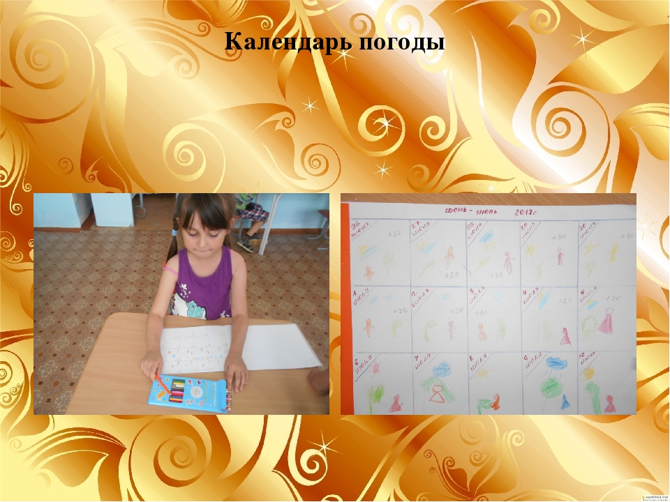 Презентация проекта" Юный метеоролог"