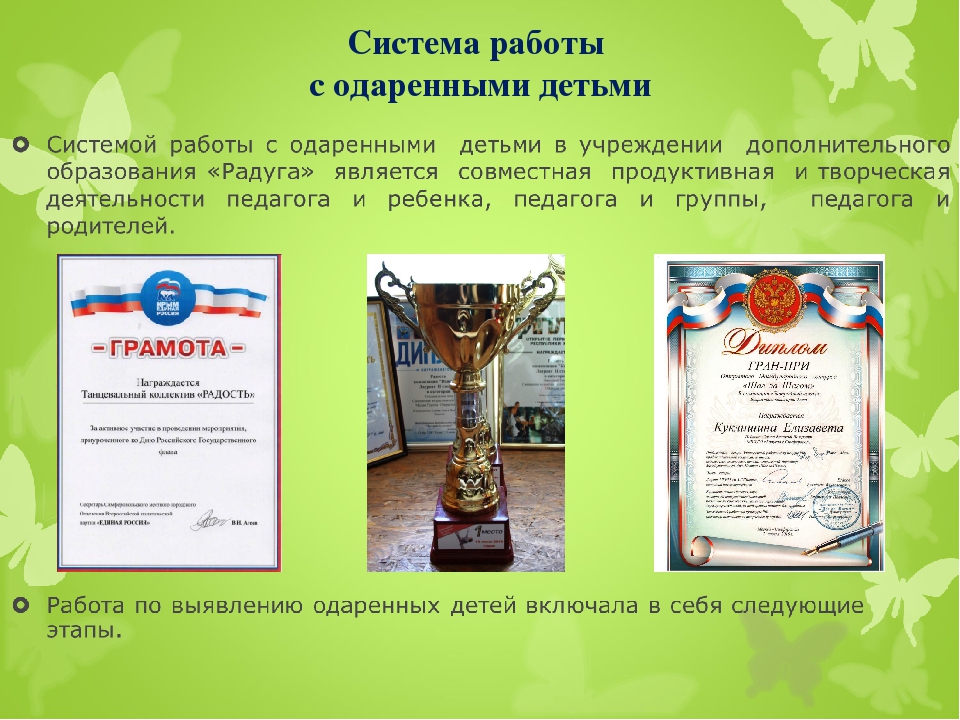 Необходимые условия для развития одаренных детей в учреждениях дополнительного образования