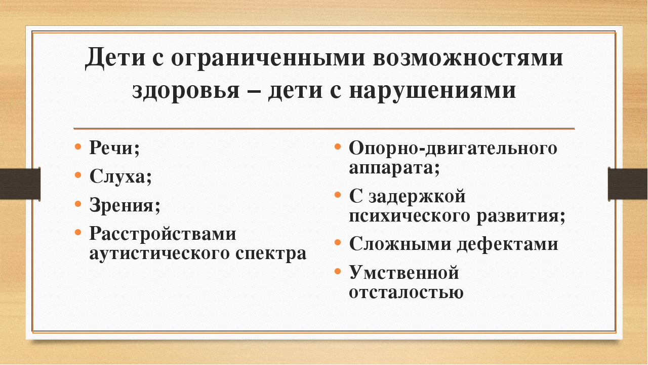 Особеннности психолого-педагогического сопровождения детей дошкольного возраста с ограниченными возможностями здоровья в детском саду