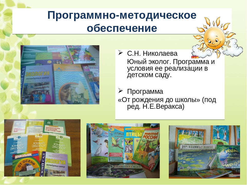 Парциальная программа. Программа по экологии в детском саду. Методическое обеспечение программы Юный эколог. Программа Юный эколог для дошкольников. Презентация программы Юный эколог Николаева.