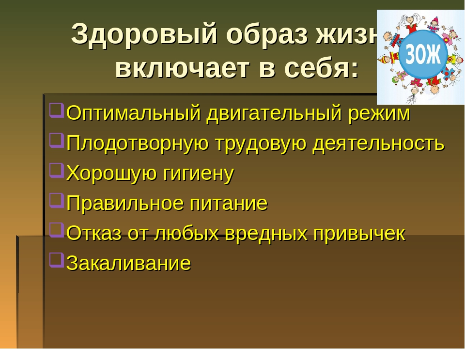 Презентация на тему "Здоровый образ жизни"