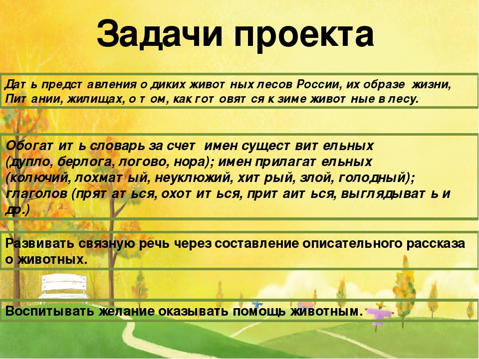 Паспорт проекта средняя группа