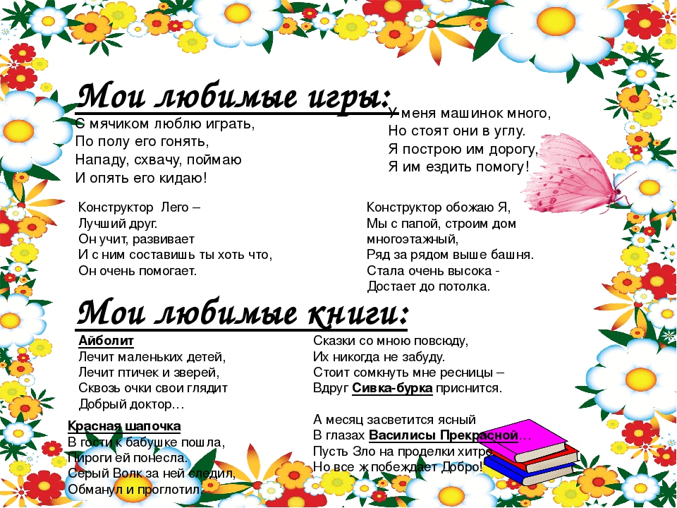 Портфолио воспитанника детского сада