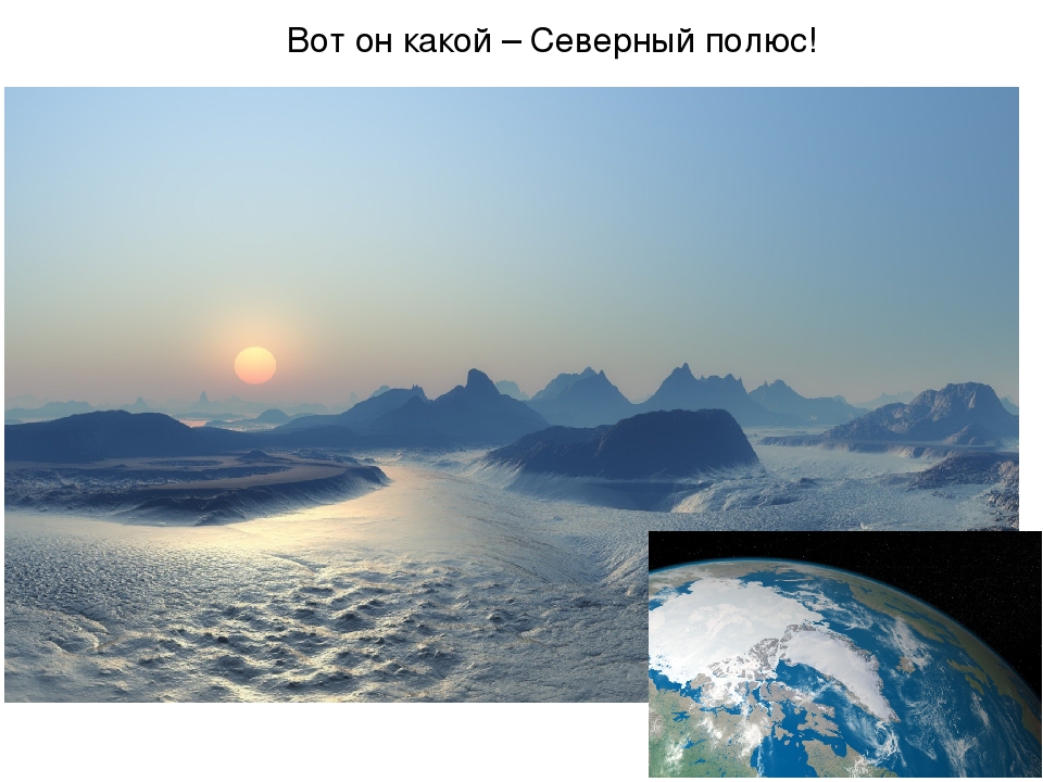 Презентация по художественной деятельности "Северный полюс"