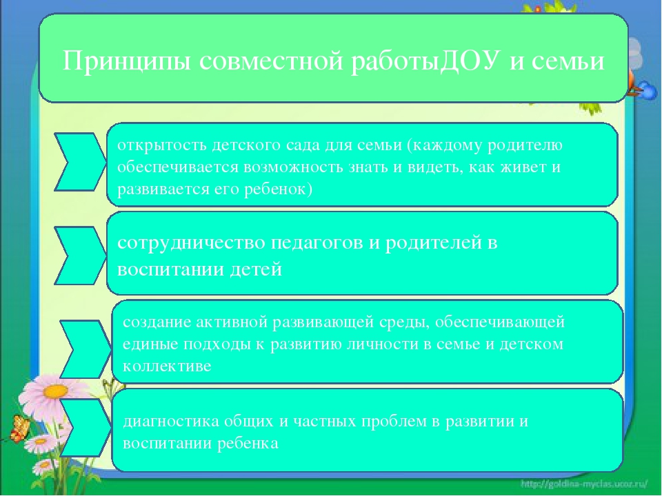 Презентация по теме "Индивидуальные формы взаимодействия ДОУ и семьи"