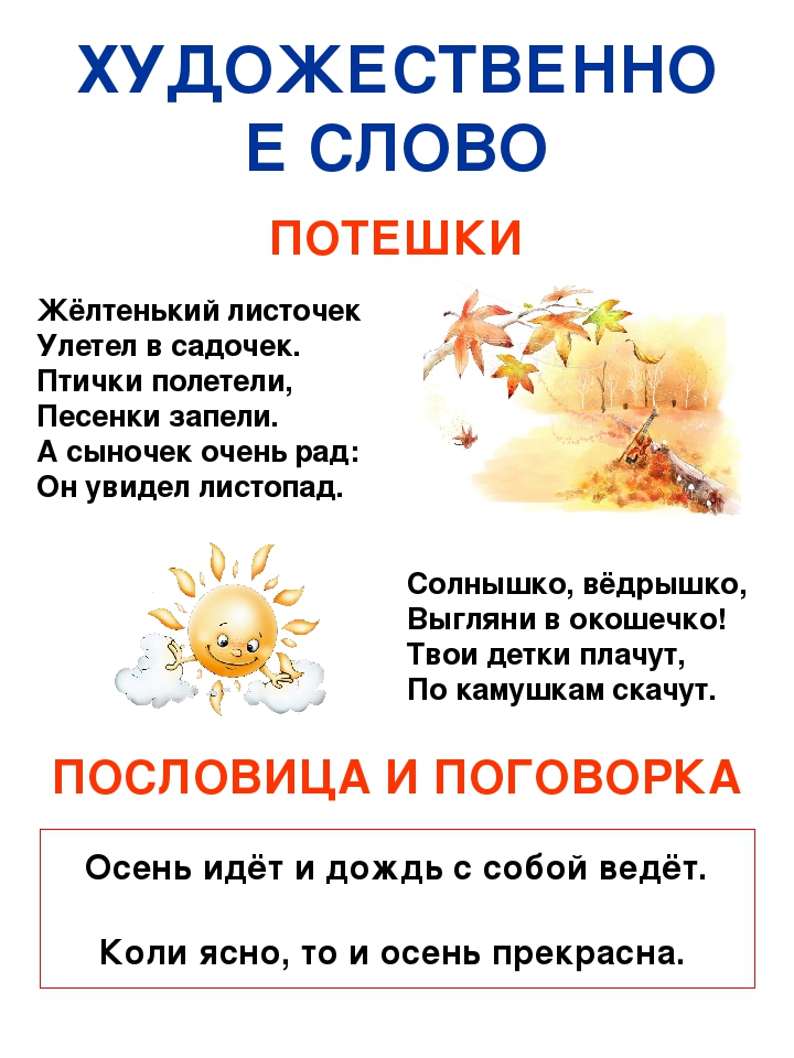 Информационно-наглядное пособие для родителей "Краски осени"
