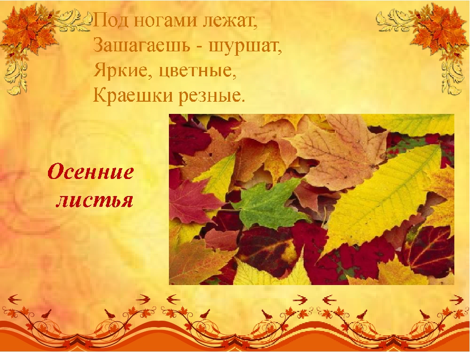 Презентация "Загадки об осени"