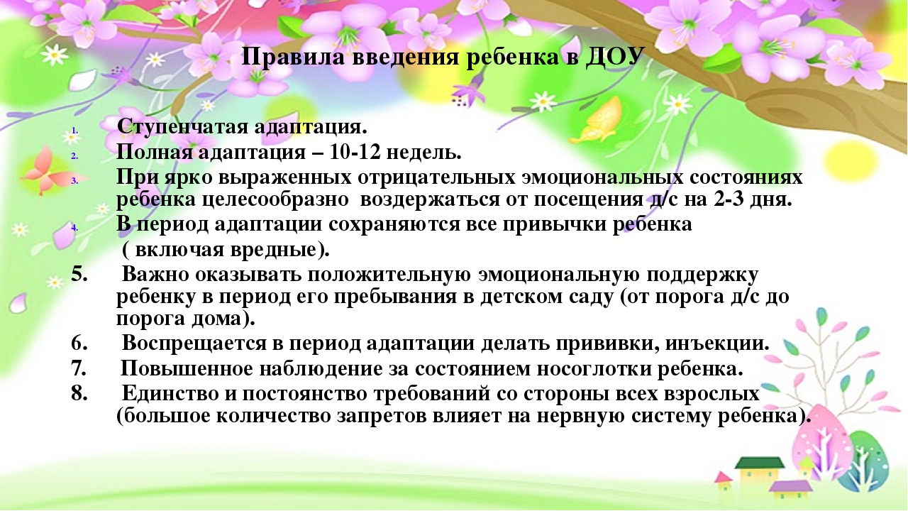 Презентация "Адаптация детей раннего возраста"