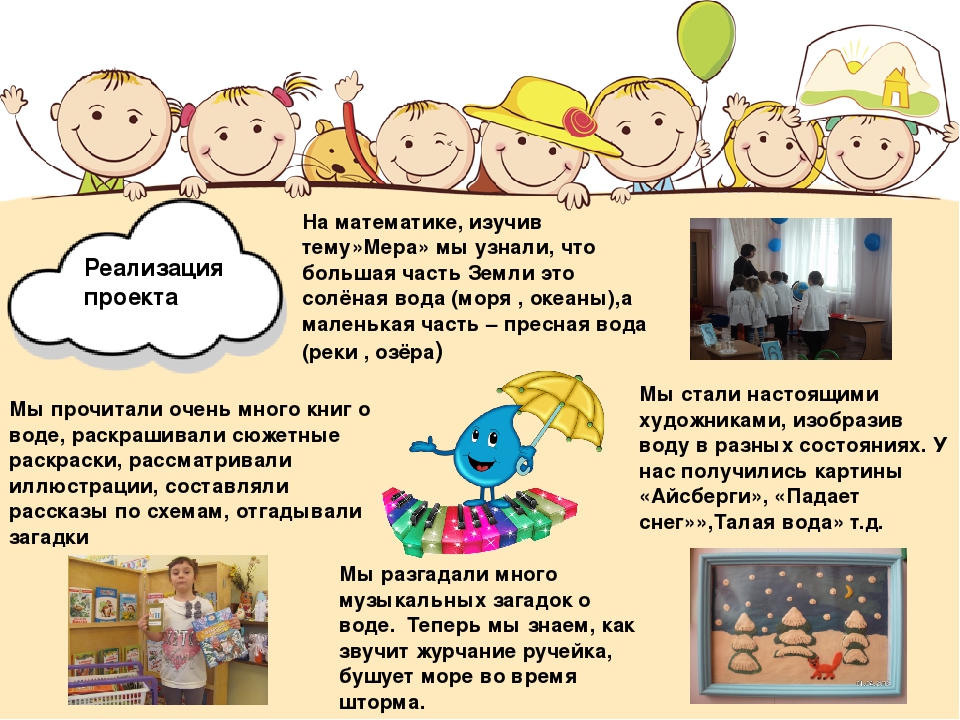 Презентация проекта по теме "Вода" ( старший дошкольный возраст)