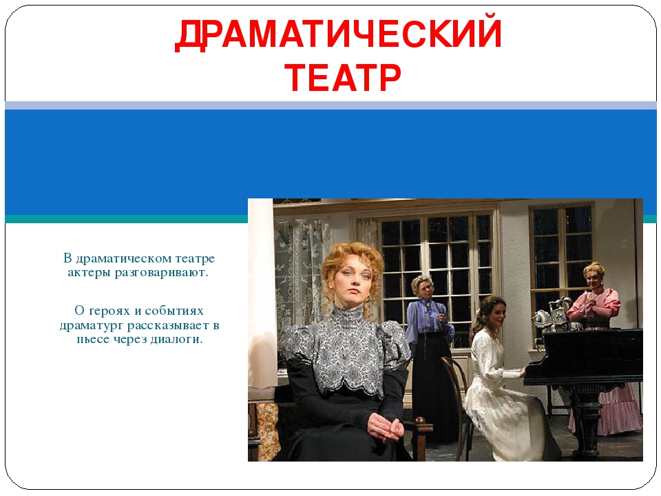 Презентация на тему "Знакомство с театром".
