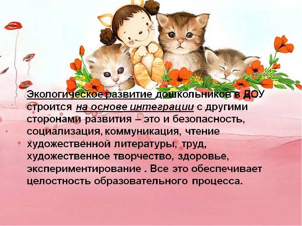 Презентация проекта на тему "Экологическое воспитание"