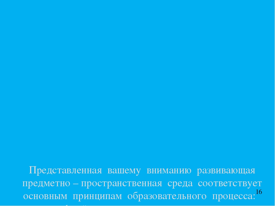 "Развивающая предметно-пространственная среда в соответствии ФГОС ДО"