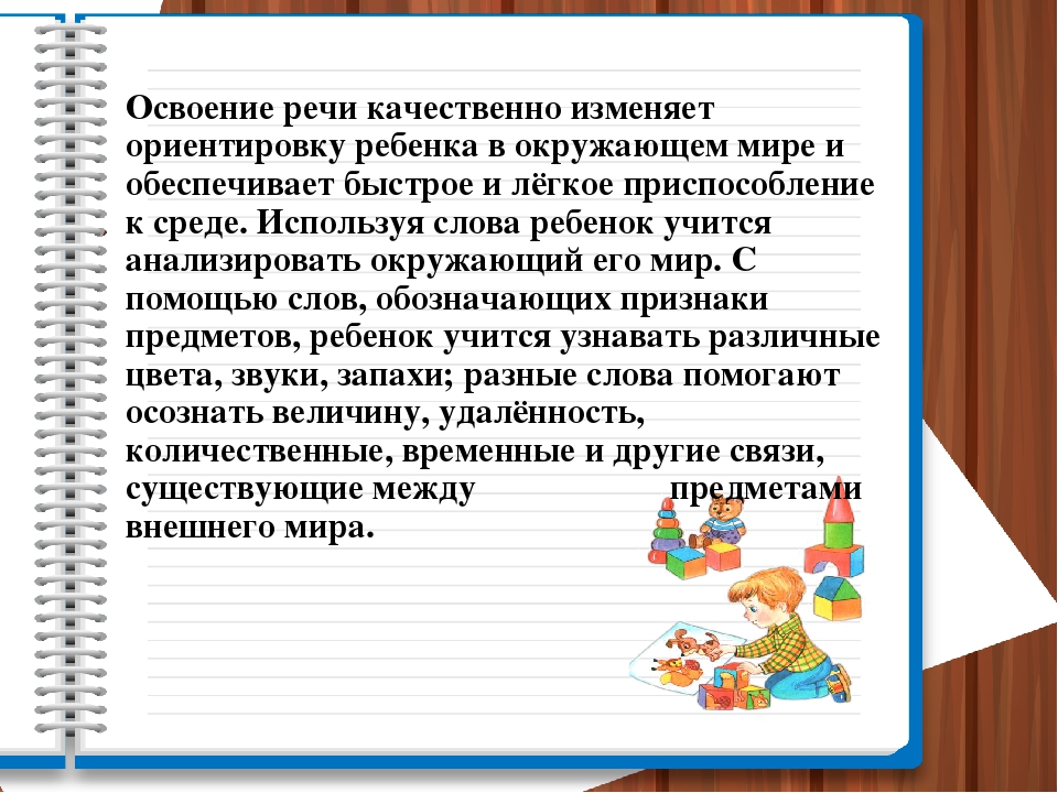 «Особенности развития речи детей раннего возраста»