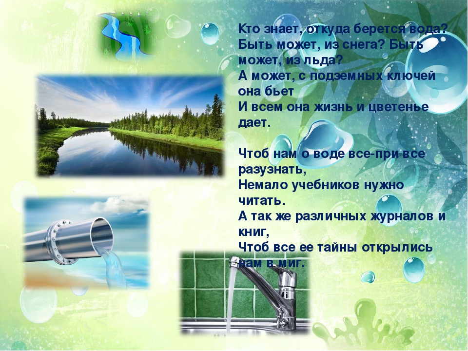Значение воды в жизни человека и растений