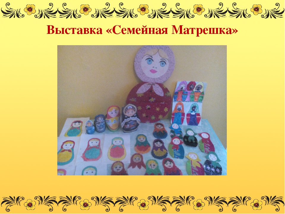 Презентация проекта №Веселая Матрешка" Воспитание интереса к истории России, народному творчеству на примере русской национальной игрушки - Матрешки
