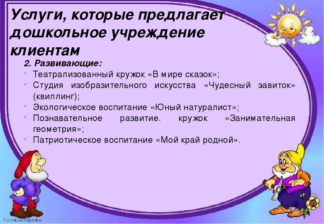 Презентация на тему: " Маркетинг- план МДОУ"