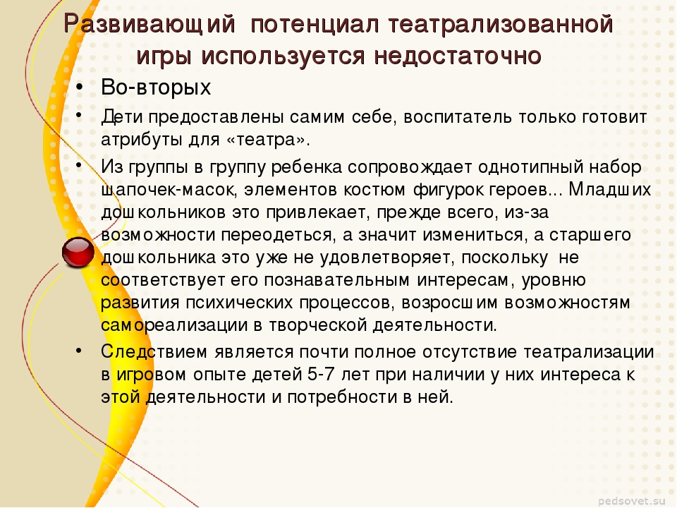 "Театрализованные игры детей дошкольного возраста"