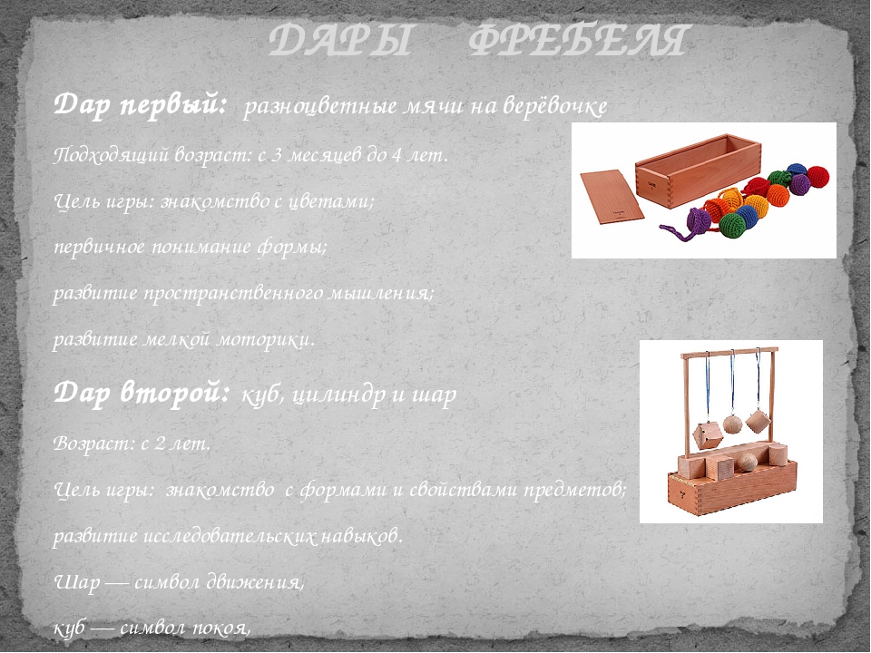 Презентация на тему "дары Фребеля".