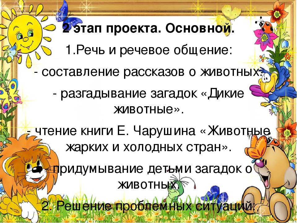 Проект для детей подготовительной к школе группе на тему «Животные жарких стран»