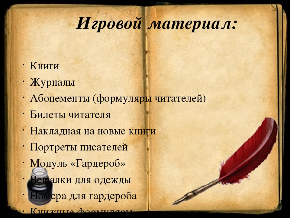 Презентация сюжетно-ролевой игры "Библиотека" в подготовительной группе