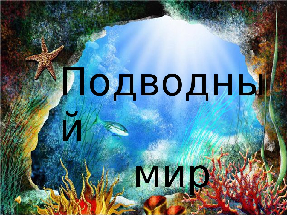 Презентация к занятию «Путешествие в подводный мир»
