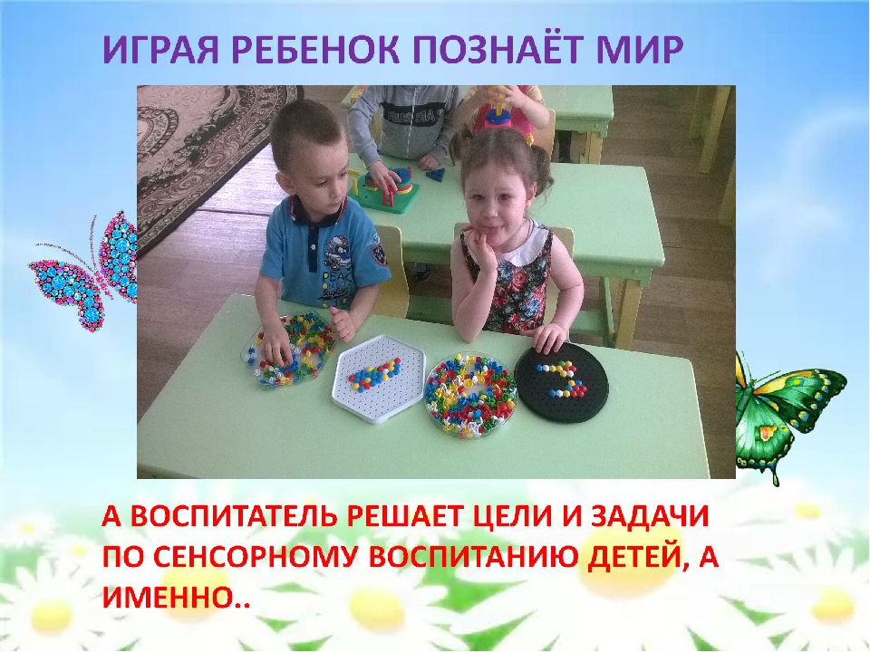 Презентация "Сенсорное развитие детей младшего дошкольного возраста"