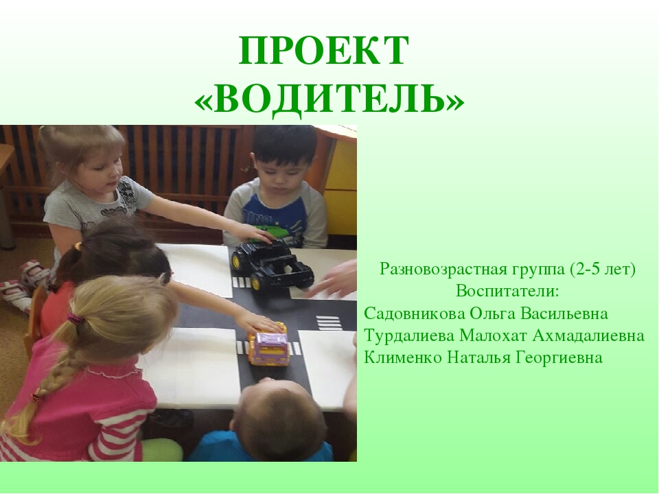 Презентация открытого занятия на тему "Водитель"