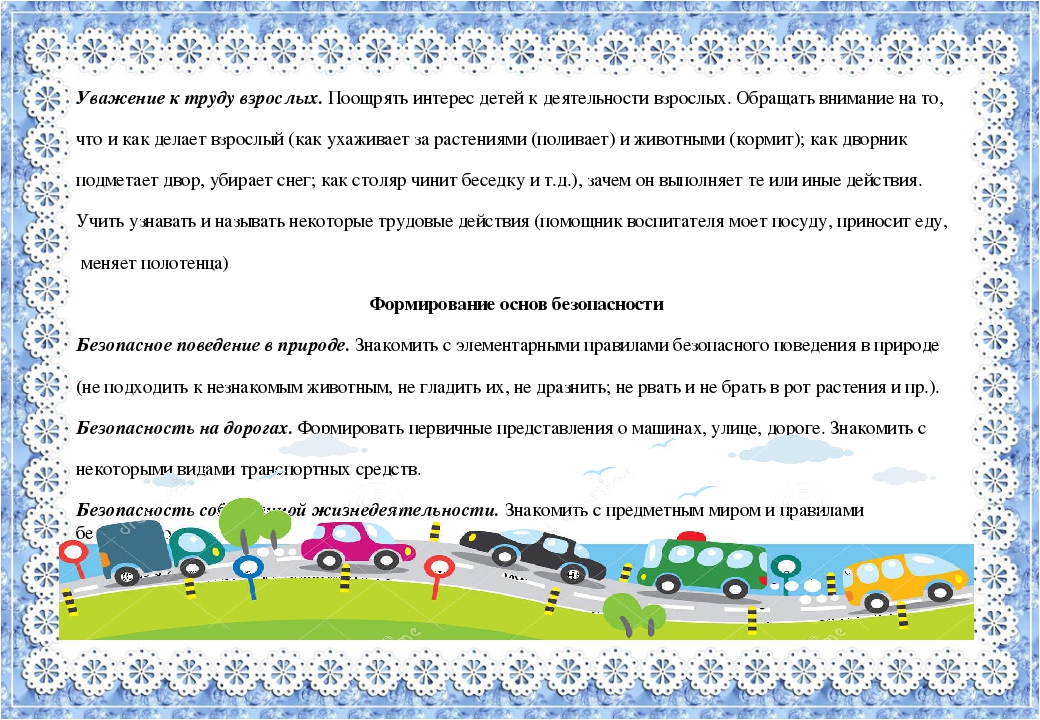 Образовательная деятельность в соответствии с направлениями развития детей 2-3 лет