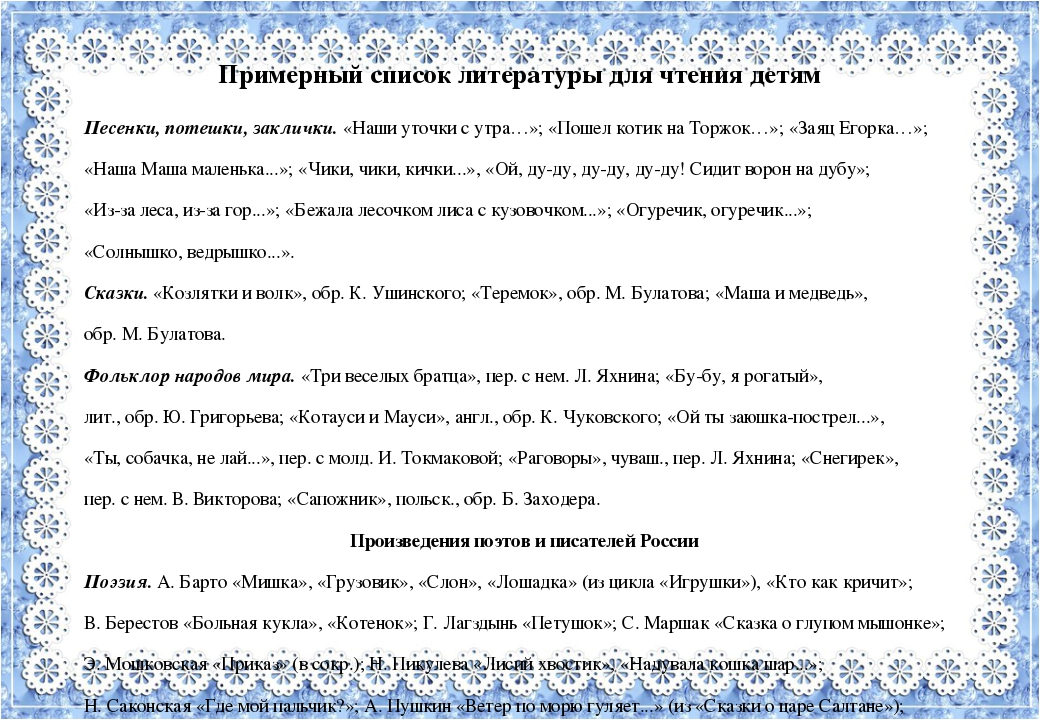 Образовательная деятельность в соответствии с направлениями развития детей 2-3 лет